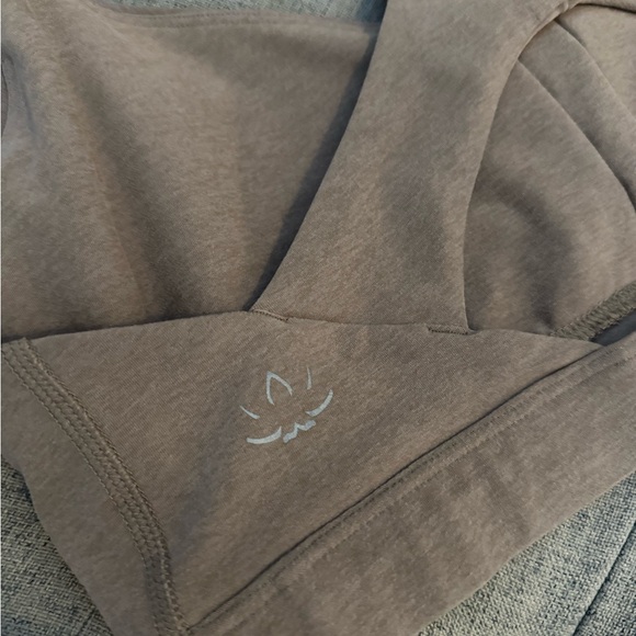 Beyond Yoga Spacedye On Center Sports Bra Large C/D Birch Heather Tan Brown EUC - Picture 4 of 6